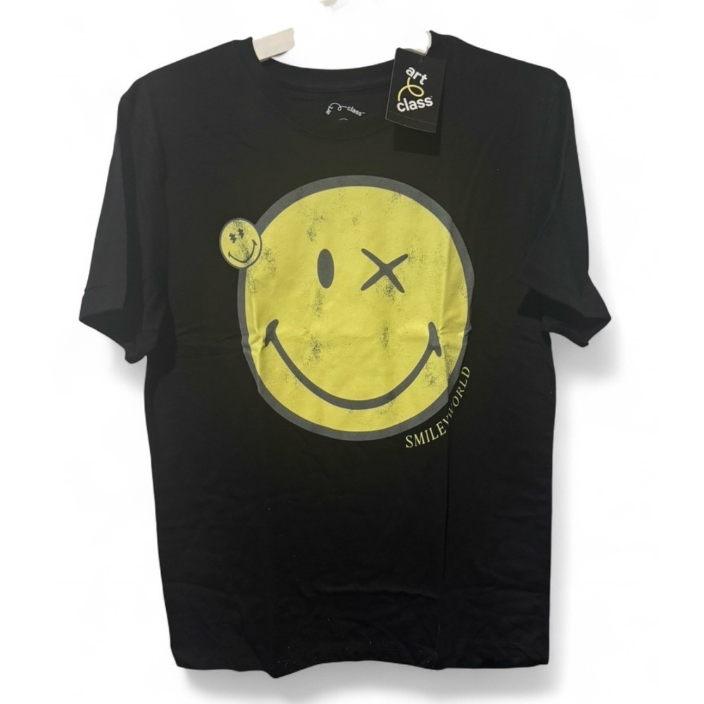 Art Class Black Tee with Yellow Logo